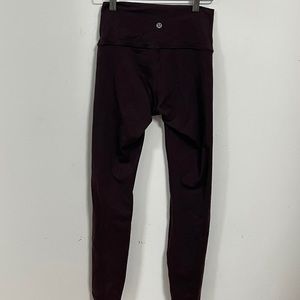Dark Plum colored lululemom align leggings